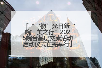 “‘徽’光日新‘皖’美之行”2025皖台基层交流活动启动仪式在芜举行