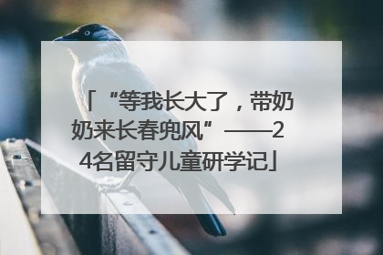 “等我长大了，带奶奶来长春兜风”——24名留守儿童研学记