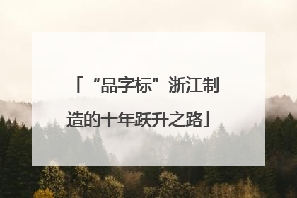 “品字标”浙江制造的十年跃升之路