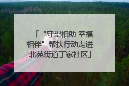 “守望相助 幸福相伴”帮扶行动走进北苑街道丁家社区
