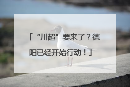“川超”要来了？德阳已经开始行动！