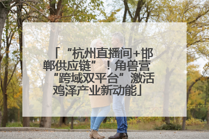 “杭州直播间+邯郸供应链”！角兽营“跨域双平台”激活鸡泽产业新动能