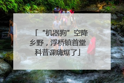 “机器狗”空降乡野，浮桥镇首堂科普课嗨爆了