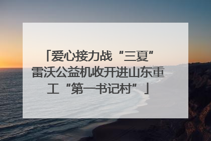 爱心接力战“三夏” 雷沃公益机收开进山东重工“第一书记村”