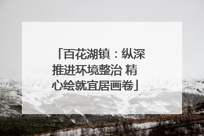 百花湖镇：纵深推进环境整治 精心绘就宜居画卷