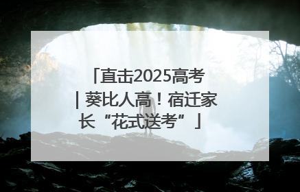 直击2025高考｜葵比人高！宿迁家长“花式送考”