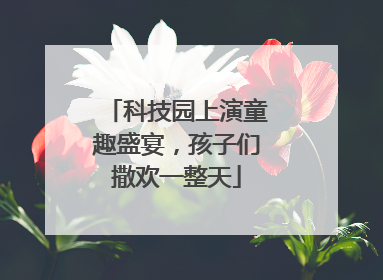 科技园上演童趣盛宴，孩子们撒欢一整天