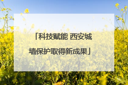 科技赋能 西安城墙保护取得新成果