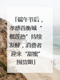 端午节后，孝感首衡城“榴莲热”持续发酵，消费者迎来“甜蜜”囤货期