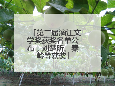 第二届漓江文学奖获奖名单公布，刘楚昕、秦岭等获奖