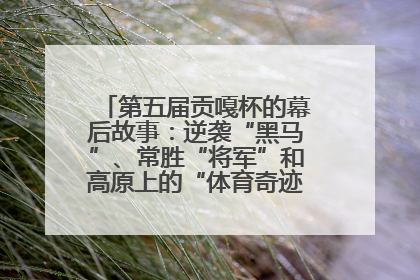 第五届贡嘎杯的幕后故事：逆袭“黑马”、常胜“将军”和高原上的“体育奇迹”丨微纪录