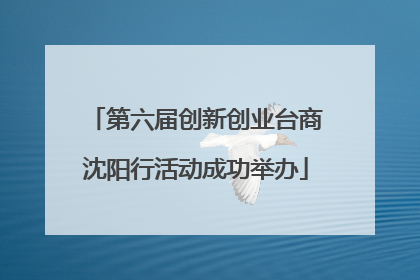 第六届创新创业台商沈阳行活动成功举办