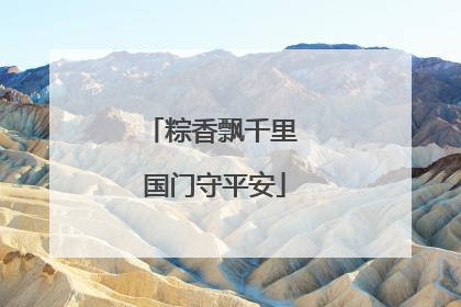 粽香飘千里 国门守平安