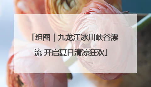 组图｜九龙江冰川峡谷漂流 开启夏日清凉狂欢