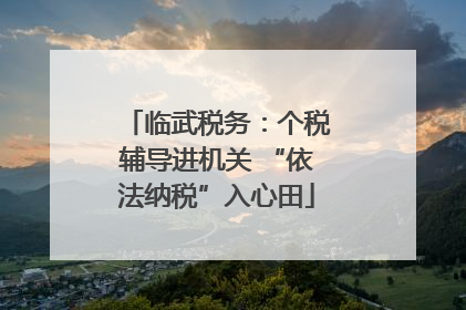 临武税务：个税辅导进机关 “依法纳税”入心田