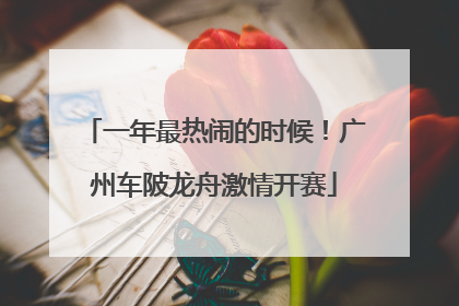 一年最热闹的时候！广州车陂龙舟激情开赛