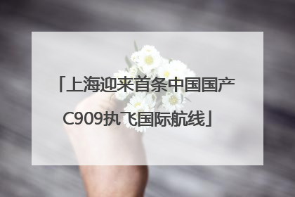 上海迎来首条中国国产C909执飞国际航线