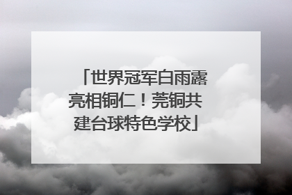 世界冠军白雨露亮相铜仁！莞铜共建台球特色学校