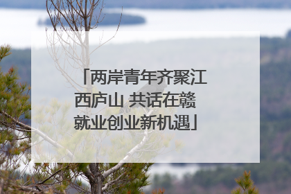 两岸青年齐聚江西庐山 共话在赣就业创业新机遇