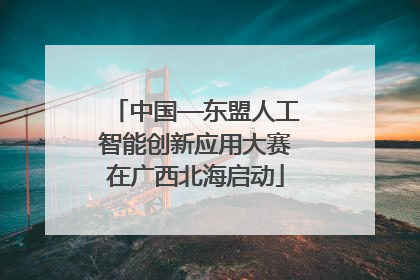 中国—东盟人工智能创新应用大赛在广西北海启动