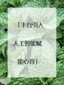 丰台引入人工智能赋能心育