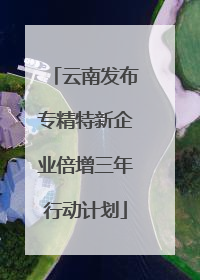 云南发布专精特新企业倍增三年行动计划