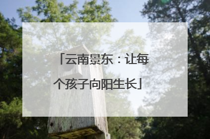 云南景东：让每个孩子向阳生长