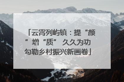 云霄列屿镇：提“颜”增“质” 久久为功勾勒乡村振兴新画卷