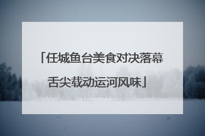 任城鱼台美食对决落幕 舌尖载动运河风味