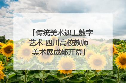 传统美术遇上数字艺术 四川高校教师美术展成都开幕