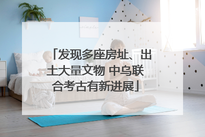 发现多座房址、出土大量文物 中乌联合考古有新进展