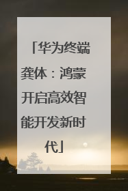 华为终端龚体：鸿蒙开启高效智能开发新时代