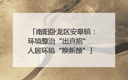 南阳卧龙区安皋镇：环境整治“出真招” 人居环境“焕新颜”
