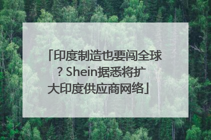 印度制造也要闯全球？Shein据悉将扩大印度供应商网络