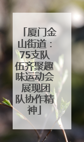厦门金山街道：75支队伍齐聚趣味运动会 展现团队协作精神