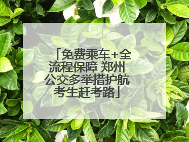 免费乘车+全流程保障 郑州公交多举措护航考生赶考路