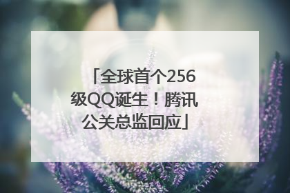 全球首个256级QQ诞生！腾讯公关总监回应