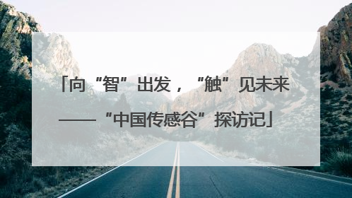 向“智”出发，“触”见未来——“中国传感谷”探访记