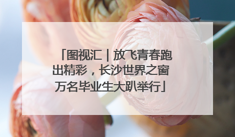 图视汇｜放飞青春跑出精彩，长沙世界之窗万名毕业生大趴举行