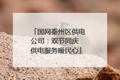 国网秦州区供电公司：双节同庆 供电服务暖民心