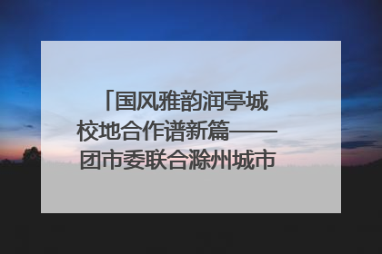 国风雅韵润亭城 校地合作谱新篇——团市委联合滁州城市职业学院助力传统文化“破圈”绽放