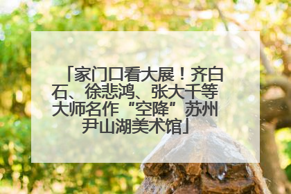 家门口看大展！齐白石、徐悲鸿、张大千等大师名作“空降”苏州尹山湖美术馆