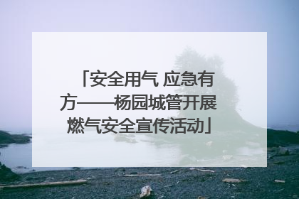 安全用气 应急有方——杨园城管开展燃气安全宣传活动