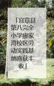 宜章县第八完全小学廖家湾校区劳动实践基地喜获丰收