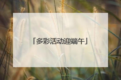 多彩活动迎端午
