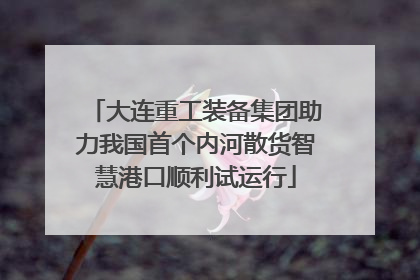 大连重工装备集团助力我国首个内河散货智慧港口顺利试运行