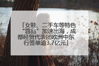 女鞋、二手车等特色“蓉品”加速出海，成都经贸代表团欧洲中东行签单逾3.7亿元