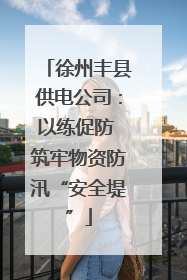 徐州丰县供电公司：以练促防 筑牢物资防汛“安全堤”