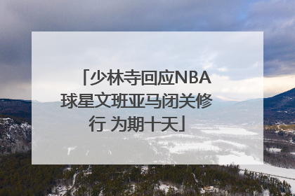 少林寺回应NBA球星文班亚马闭关修行 为期十天