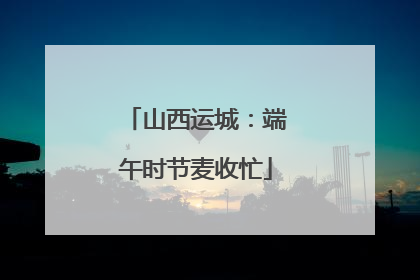 山西运城：端午时节麦收忙